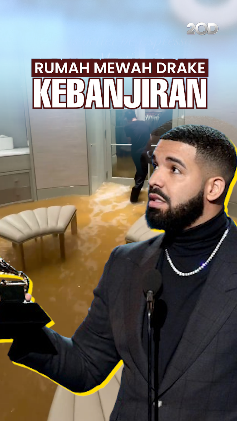Penampakan Rumah Mewah Drake Kebanjiran Imbas Hujan Badai di Toronto