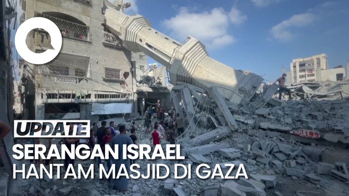 Serangan Udara Israel Hancurkan Masjid di Nuseirat Gaza