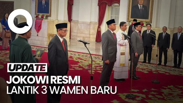 Jokowi Resmi Lantik 3 Wamen Baru: Thomas Djiwandono, Sudaryono & Yuliot