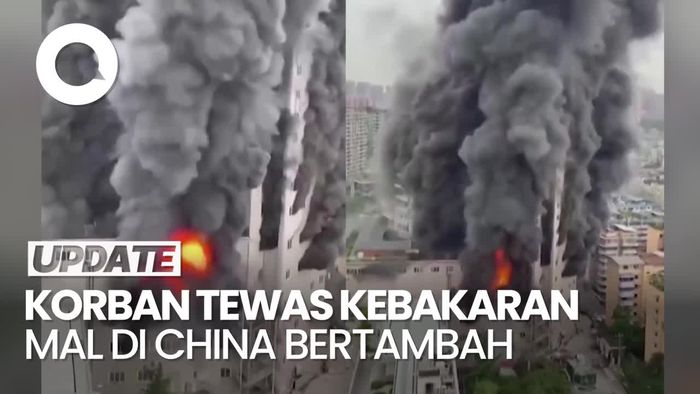 Korban Tewas Akibat Kebakaran Mal di China Jadi 16 Orang