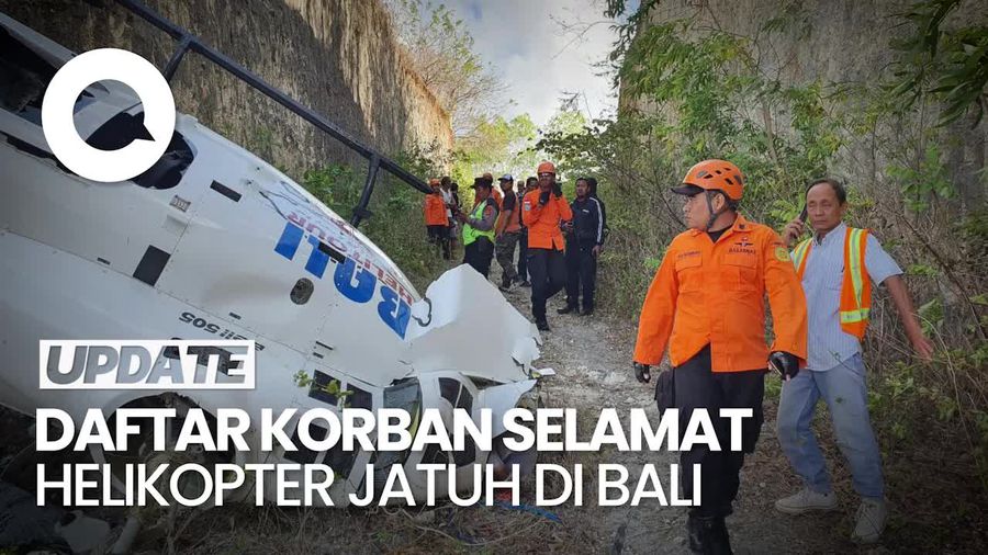Daftar Korban Selamat Bali Heli Tour yang Jatuh di Bali