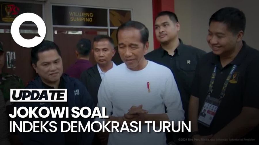 Jokowi Soal Indeks Demokrasi Turun: Orang Maki-maki Presiden Kita Denger