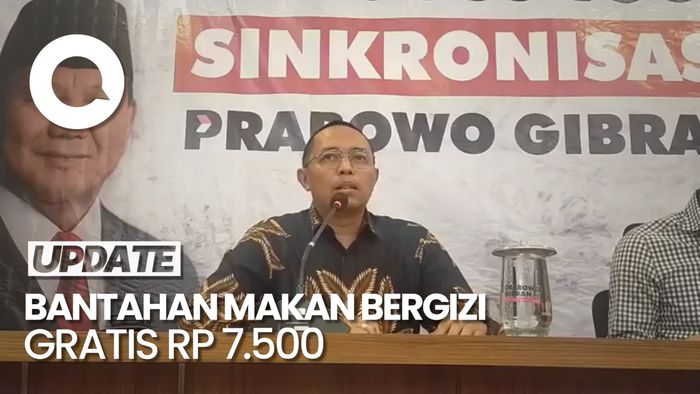 Tim Prabowo-Gibran Bantah Anggaran Makan Bergizi Gratis Rp 7.500