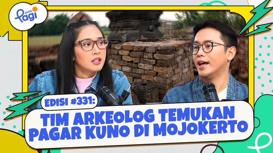 Tim Arkeolog Temukan Pagar Kuno di Mojokerto