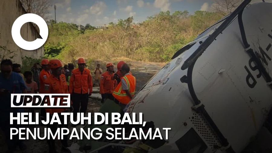Bali Heli Tour PK-WSP Jatuh, Seluruh Penumpang Selamat