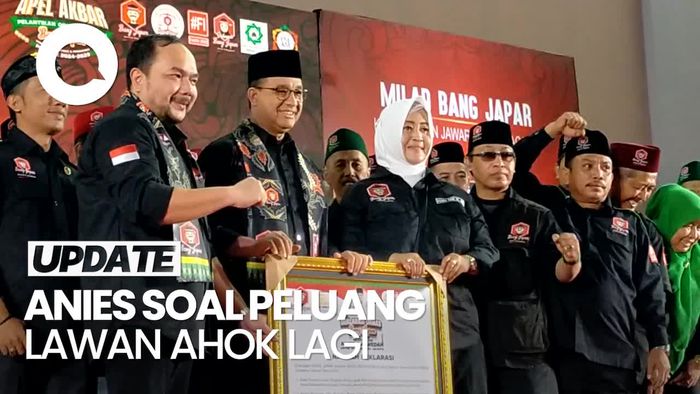 Respons Anies soal Peluang Lawan Ahok di Pilgub Jakarta