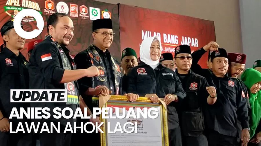 Respons Anies soal Peluang Lawan Ahok di Pilgub Jakarta