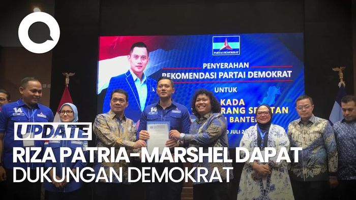 Demokrat Dukung Riza Patria-Marshel Widianto di Pilwalkot Tangsel