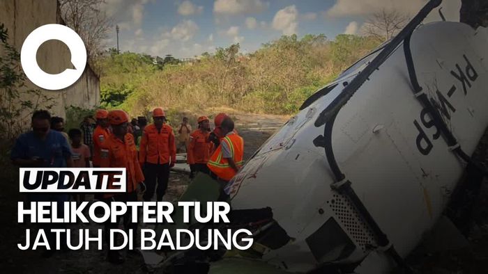 Fakta-fakta Helikopter Tur Berisi 2 WNA Terjatuh di Bali