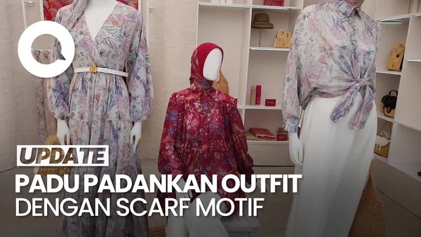  Cara Padu Padankan Outfit dengan Scarf Bermotif