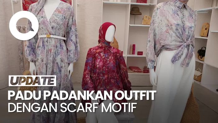  Cara Padu Padankan Outfit dengan Scarf Bermotif