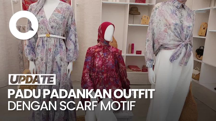  Cara Padu Padankan Outfit dengan Scarf Bermotif
