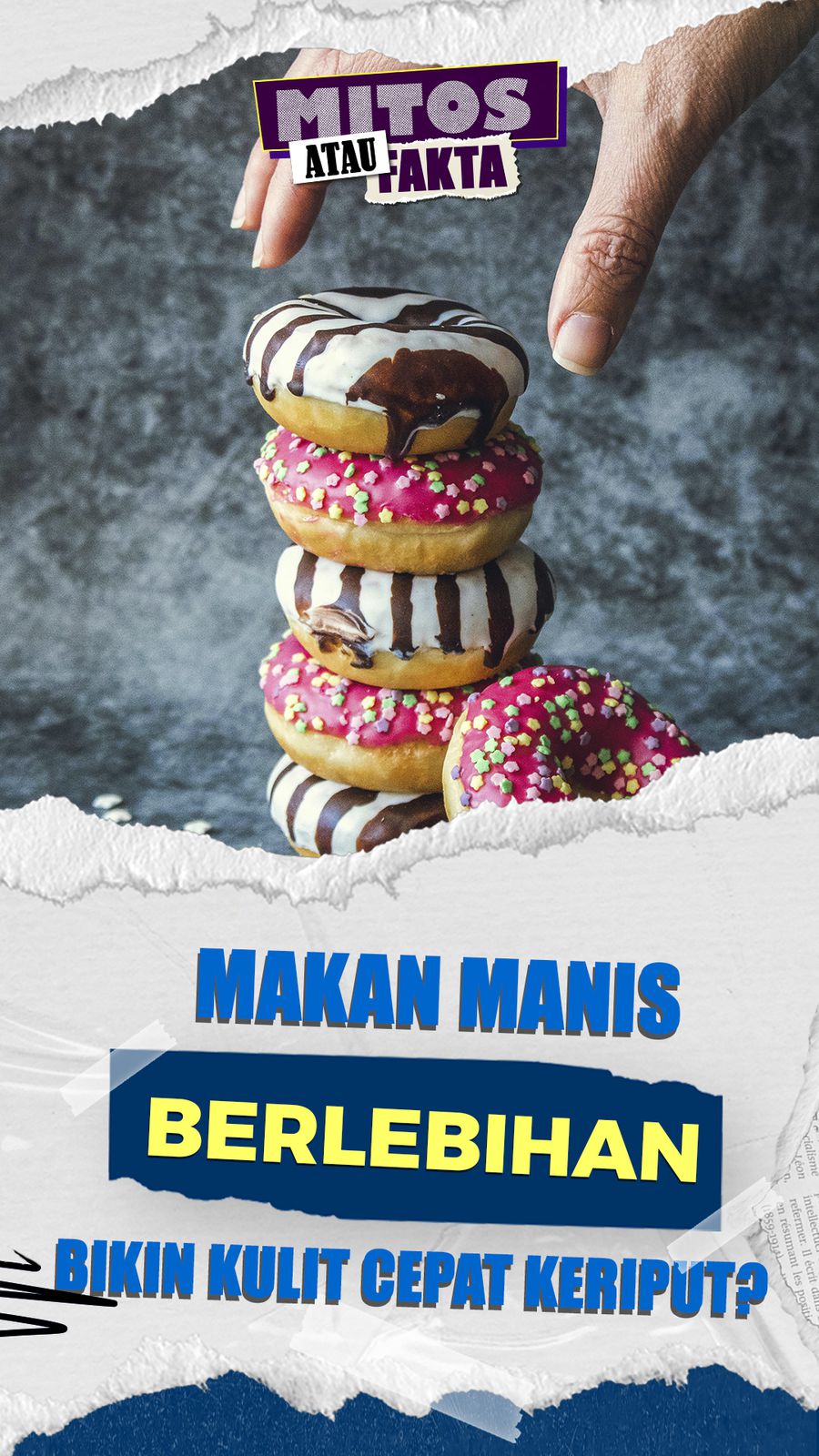 Mitos atau Fakta: Konsumsi Gula Berlebihan Bikin Kulit Cepat Menua