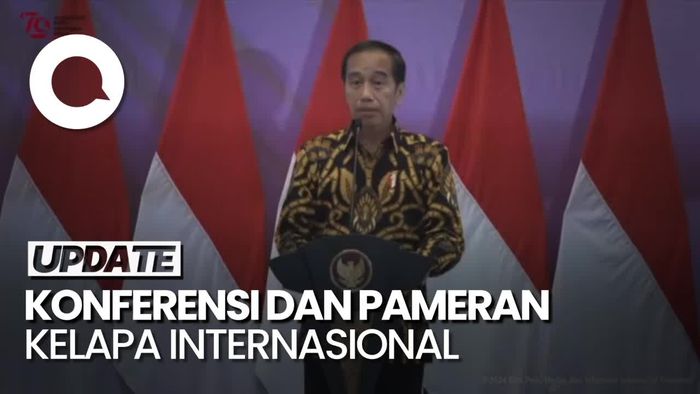 Buka Pameran Kelapa Internasional, Jokowi Bicara Pentingnya Hilirisasi
