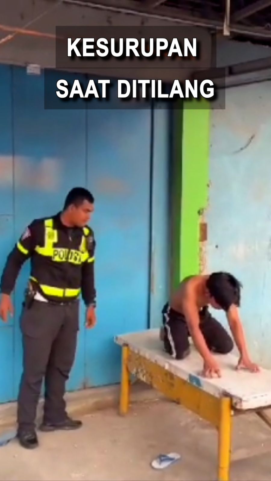 Pria di Karawang Kesurupan Saat Ditilang Polisi
