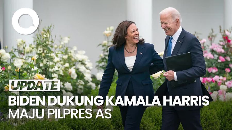 Seusai Mundur, Joe Biden Kini Dukung Kamala Harris Maju Pilpres AS