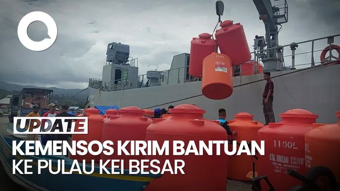 KRI Teluk Weda Dikerahkan Kirim Bantuan Kemensos ke Pulau Kei Besar