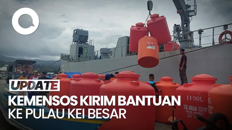 KRI Teluk Weda Dikerahkan Kirim Bantuan Kemensos ke Pulau Kei Besar