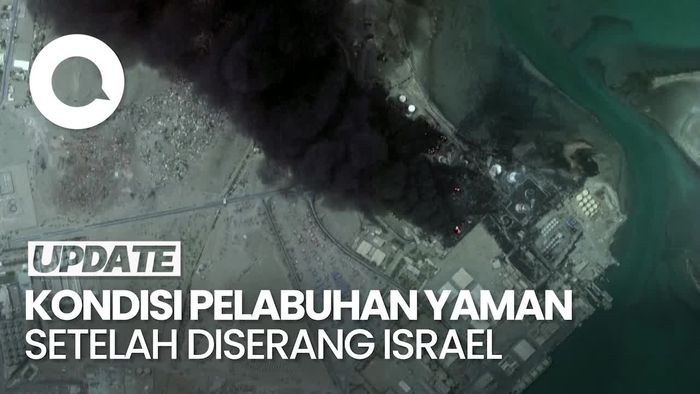 Citra Satelit Sebelum dan Sesudah Pelabuhan Yaman Dibombardir Israel