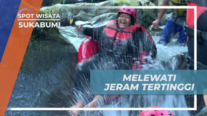 Tantangan Melewati Jeram yang Tinggi Untuk Menyelesaikan River Tubing di Sukabumi