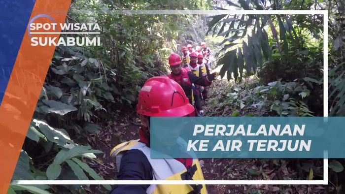 Menuju Lokasi Kegiatan Ekstrem di Air Terjun Bidadari Sukabumi