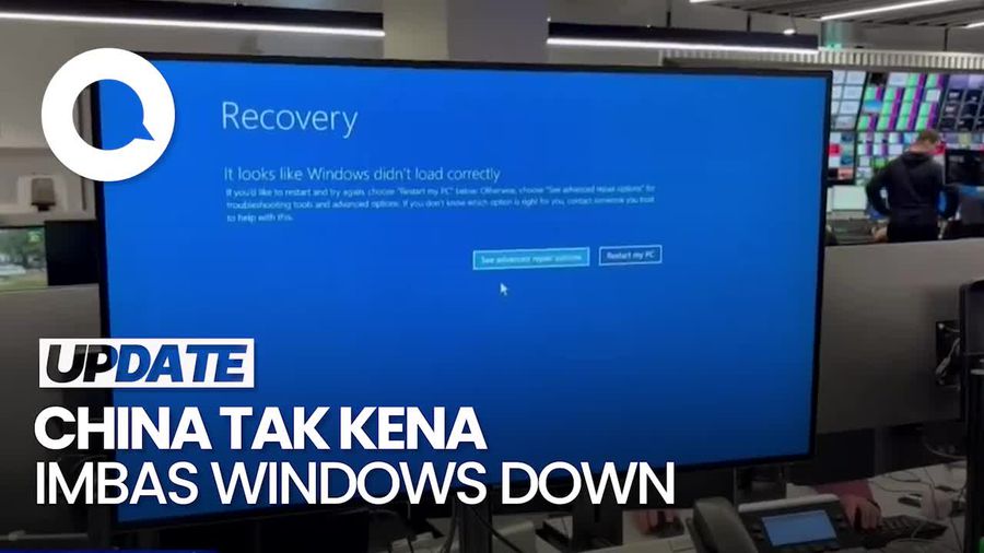 Cara China Selamat dari Bencana Blue Screen Microsoft