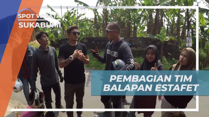 Membagi Tim Estafet Lomba Lori Race di Sukabumi
