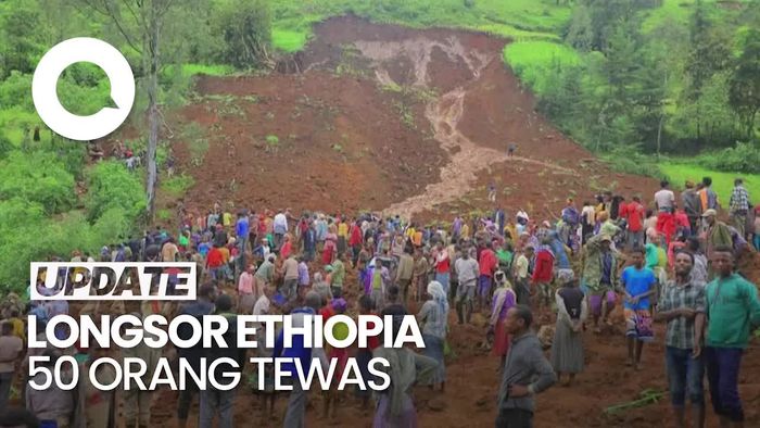 50 Orang Dilaporkan Tewas Akibat Tanah Longsor di Ethiopia