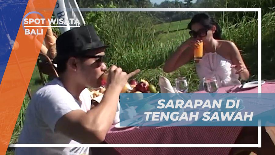 Menikmati Menu Lezat Sarapan Pagi di Tengah Sawah, Bali