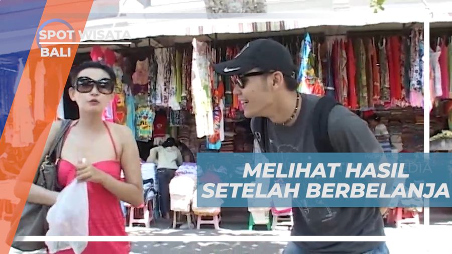 Beradu Hasil Buruan Cinderamata dengan Uang 10 Ribu di Pasar Sukowati, Bali
