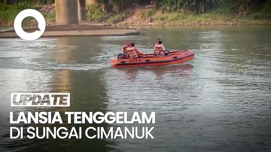 Lansia Tenggelam saat Mancing di Sungai Cimanuk, Tim SAR Lakukan Pencarian
