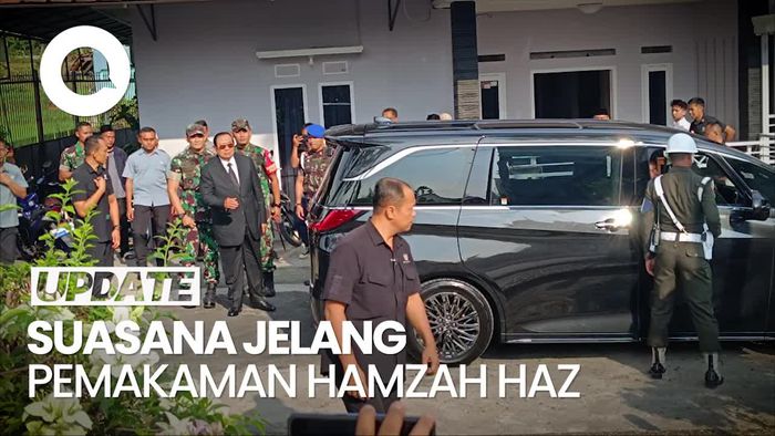 SBY-Menko Polhukam Tiba di Lokasi Pemakaman Hamzah Haz