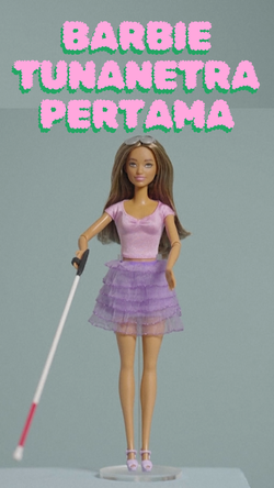 Detail Desain Barbie Tunanetra Pertama