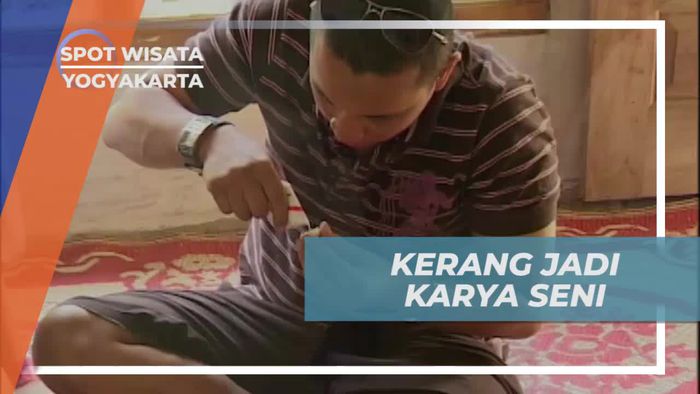 Melatih Ketelitian Untuk Membuat Kerajinan Kerang di Wonosari Yogyakarta