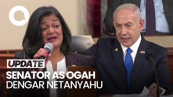 Saat Senator Demokrat Ogah Dengarkan Pidato Netanyahu