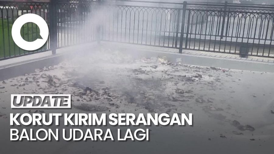 Serangan Balon Udara Korut Sebabkan kebakaran di Korsel