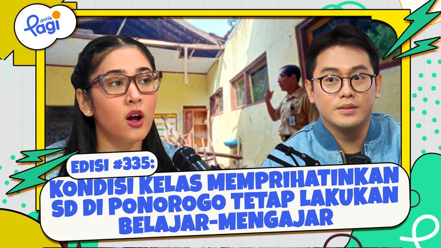 Kondisi Kelas Memprihatinkan SD di Ponorogo Tetap Lakukan Belajar-Mengajar