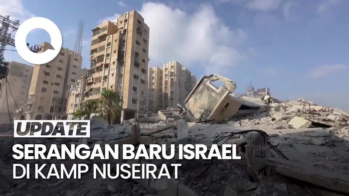 Israel Serang Bangunan di Kamp Pengungsi Nuseirat di Gaza