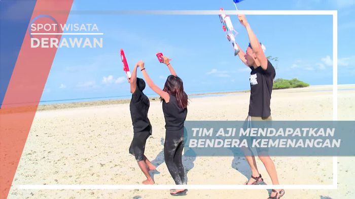 Momen Memenagkan Pertarungan Dengan Mendapatkan Bendera, Pulau Manimbora Kalimantan Timur