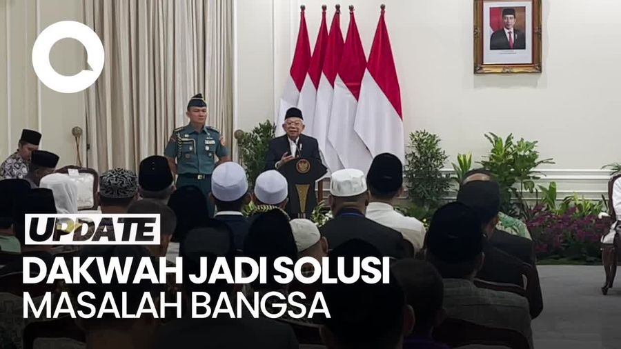 Wapres Maruf: Dakwah Harus Jadi Solusi Masalah Kebangsaan-Dunia