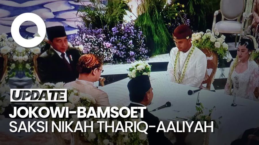 Momen Jokowi dan Bamsoet Jadi Saksi Nikah Thariq-Aaliyah