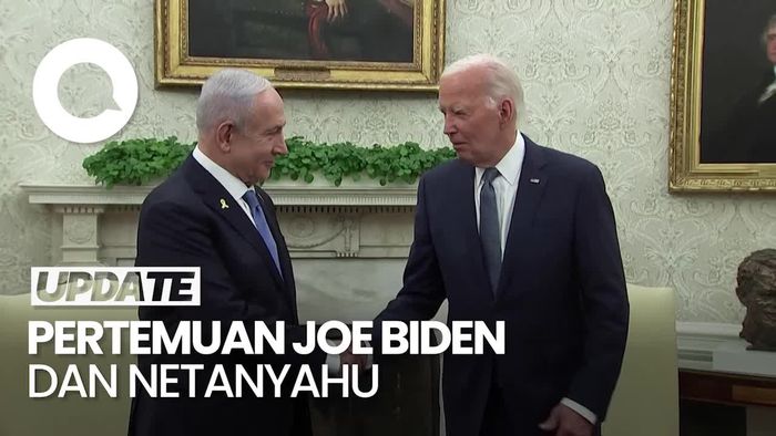 Joe Biden Bertemu Netanyahu di Gedung Putih, Bahas Gencatan Senjata di Gaza 