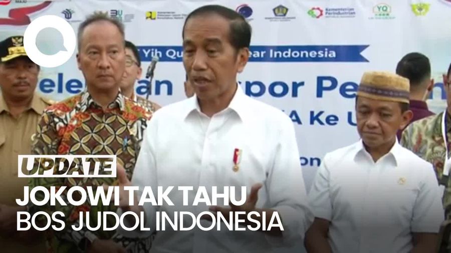 Jokowi soal Inisial T Bos Judi Online Indonesia: Tanya ke Pak Benny Aja