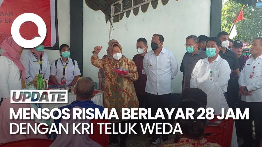 Cerita Mensos Risma Berlayar 28 Jam dari Ambon ke Kei Besar untuk Baksos