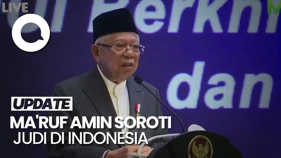 Maruf Amin: Kita Tak Boleh Berhenti Sampai Perjudian Hilang di Indonesia