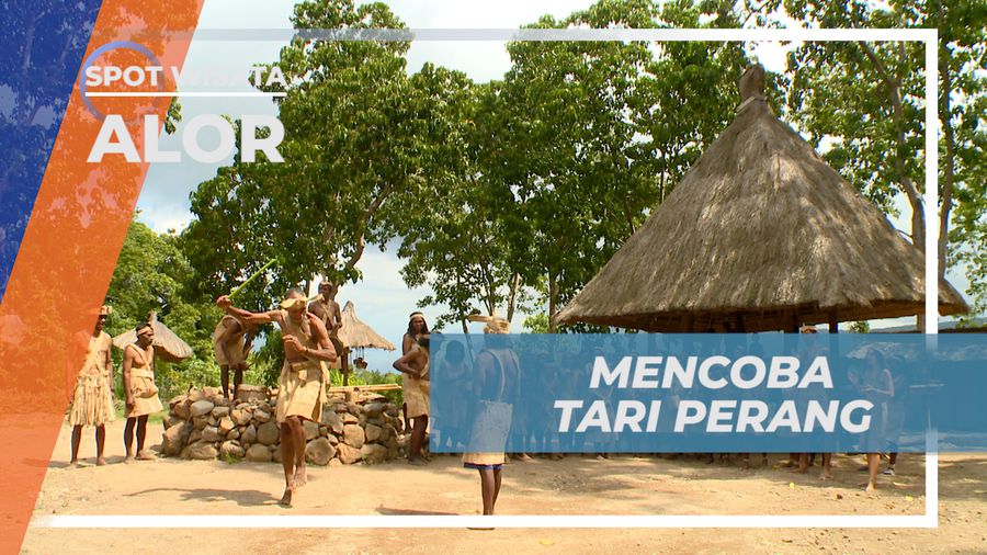 Sensasi Mencoba Adu Rotan dalam Tarian Le Wewe Khas Desa Kopidil, Alor