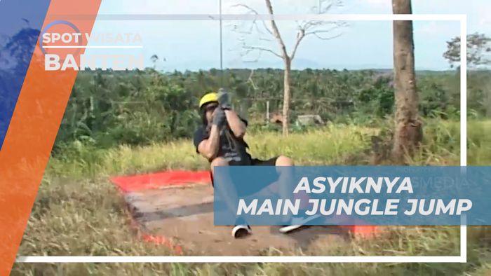 Berbagi Keseruan, Taklukkan Rintangan Bermain Jungle Jump, Banten