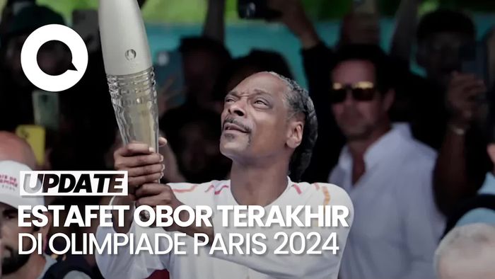 Snoop Dogg-Pharrell Williams di Estafet Obor Final Olimpiade Paris