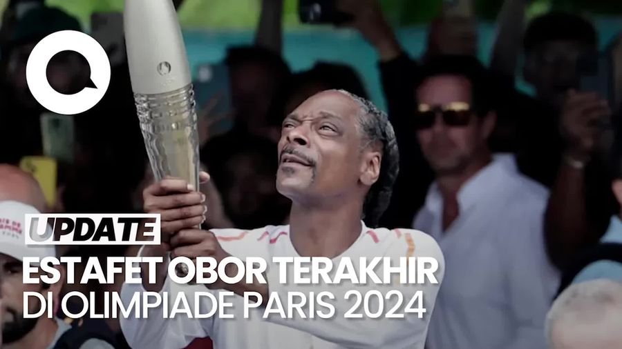 Snoop Dogg-Pharrell Williams di Estafet Obor Final Olimpiade Paris