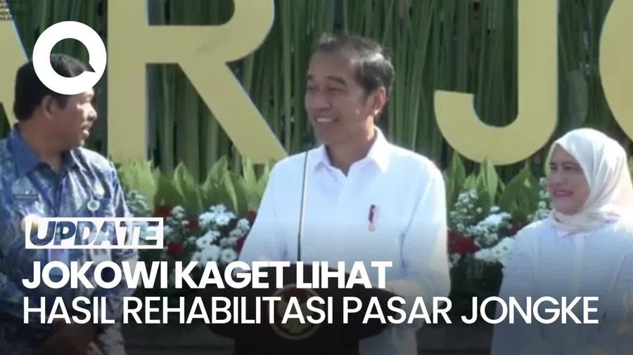 Jokowi Kaget Lihat Pasar Jongke Seusai Direhabilitasi: Mal Saja Kalah